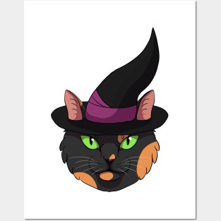 Tortoiseshell Witch Cat Posters and Art